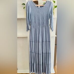 VASNA midi blue dress.